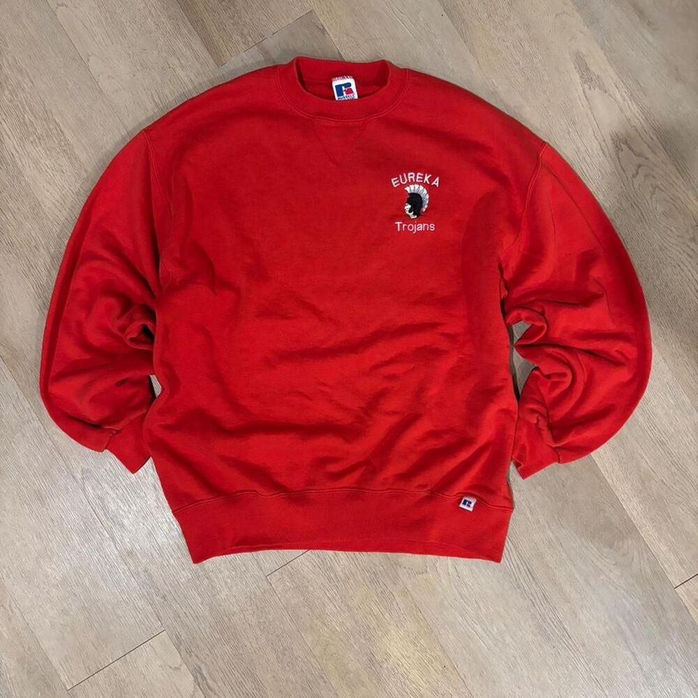 Russell-athletic Men's Red Sweatshirt